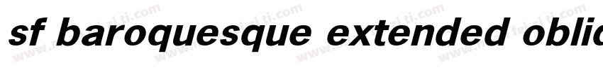 sf baroquesque extended oblique字体转换